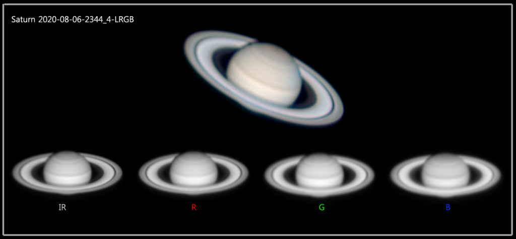Saturn 2020.08.06 UT23.44 C14HD edge (FL = 8000 mm ) 10Micron GM2000HPSII ASI174MM RGB Astrodon  C.Zeiss Barlow 2X  https://www.astrobin.com/full/sm2jc2/0/?nc=sulcis2000