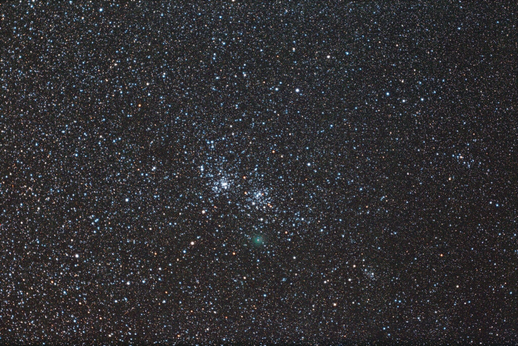 Cometa C/2017 T2 Panstarss nel Doppio del  Perseo